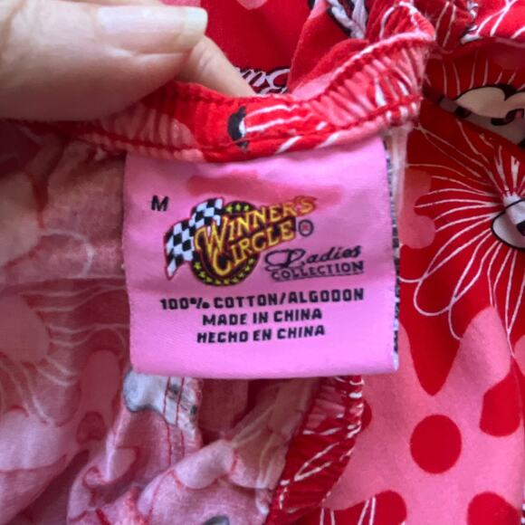 Vtg WINNER'S CIRCLE Nascar Dale Earnhardt Jr Womens Lounge Pants Sz M Budweiser - Picture 8 of 11